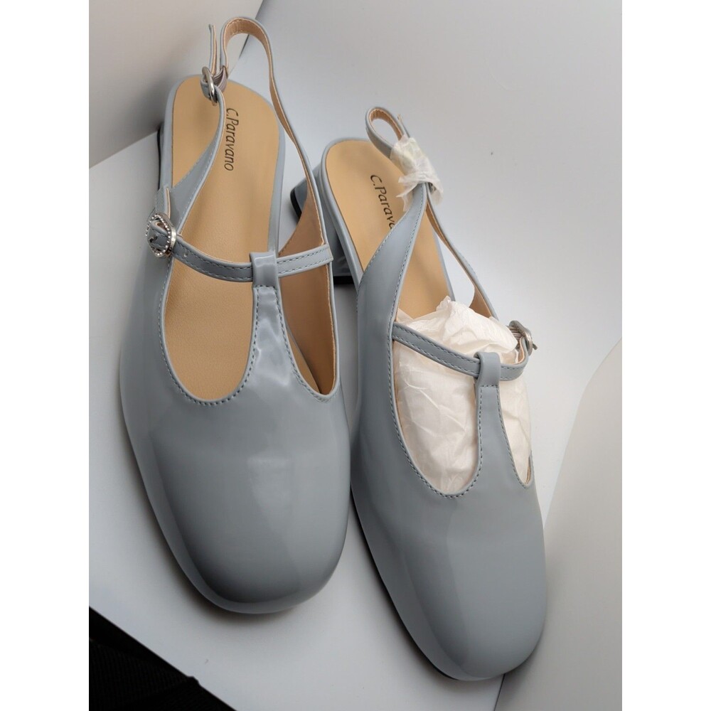 C. Paravano T-Strap Slingback Mary Jane Size 10 New